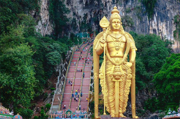 Visit Batu Caves, the consecrated Hindu site of Malaysia
